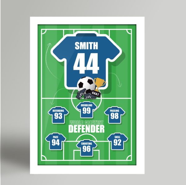 World's Greatest Footballer (Outfield) A4 Print (frame optional) - Image 3