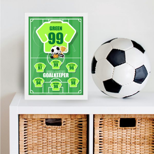 World's Greatest Goalkeeper A4 Print (frame optional) - Image 2