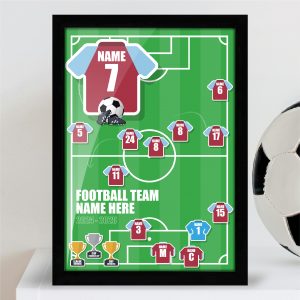Football Team players and coaches Print A4 (frame optional)