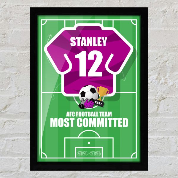 Personalised Goalkeeper Football Award Print – A4 - Image 3