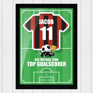 Personalised Outfielder Football Award Print – A4 Size