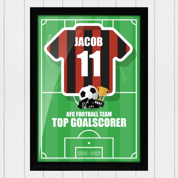 Personalised Outfielder Football Award Print – A4 Size