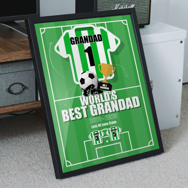 Grandads Personalised Father's Day Print – A4